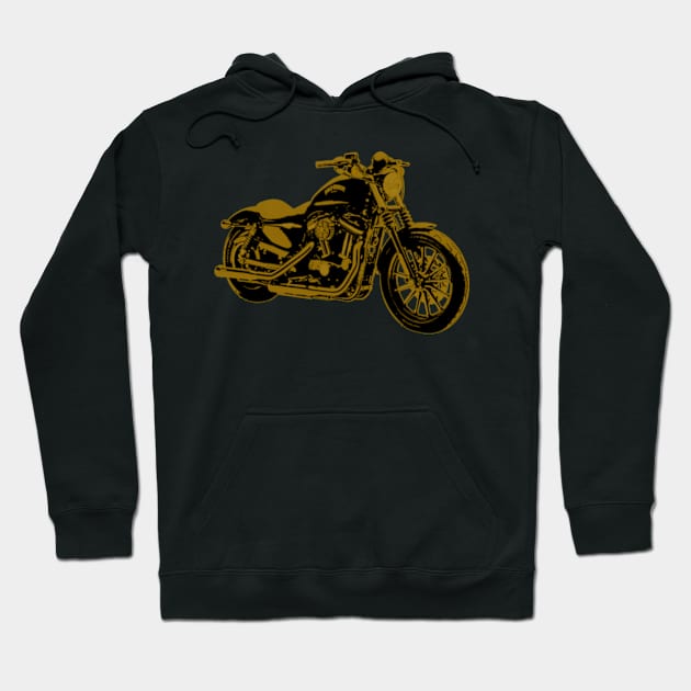 Motorbike Retro Hoodie by Socity Shop